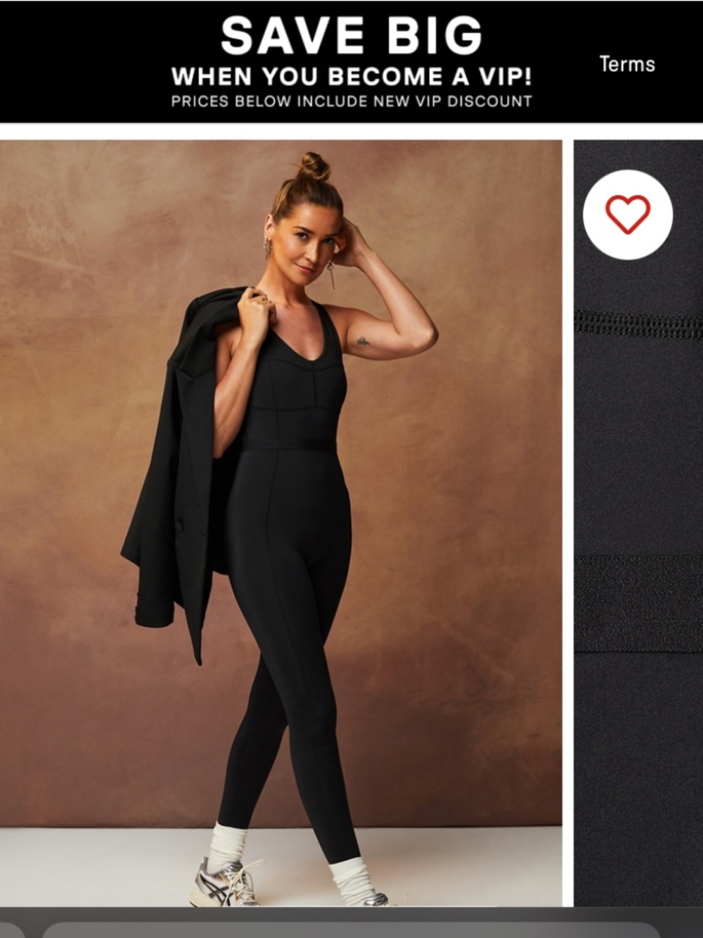 Fabletics Motion365+ black jumpsuit size L - Picture 4 of 8